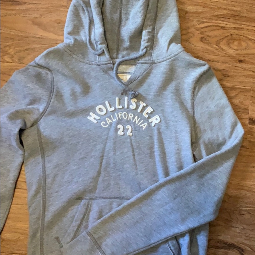 Gray hollister hoodie